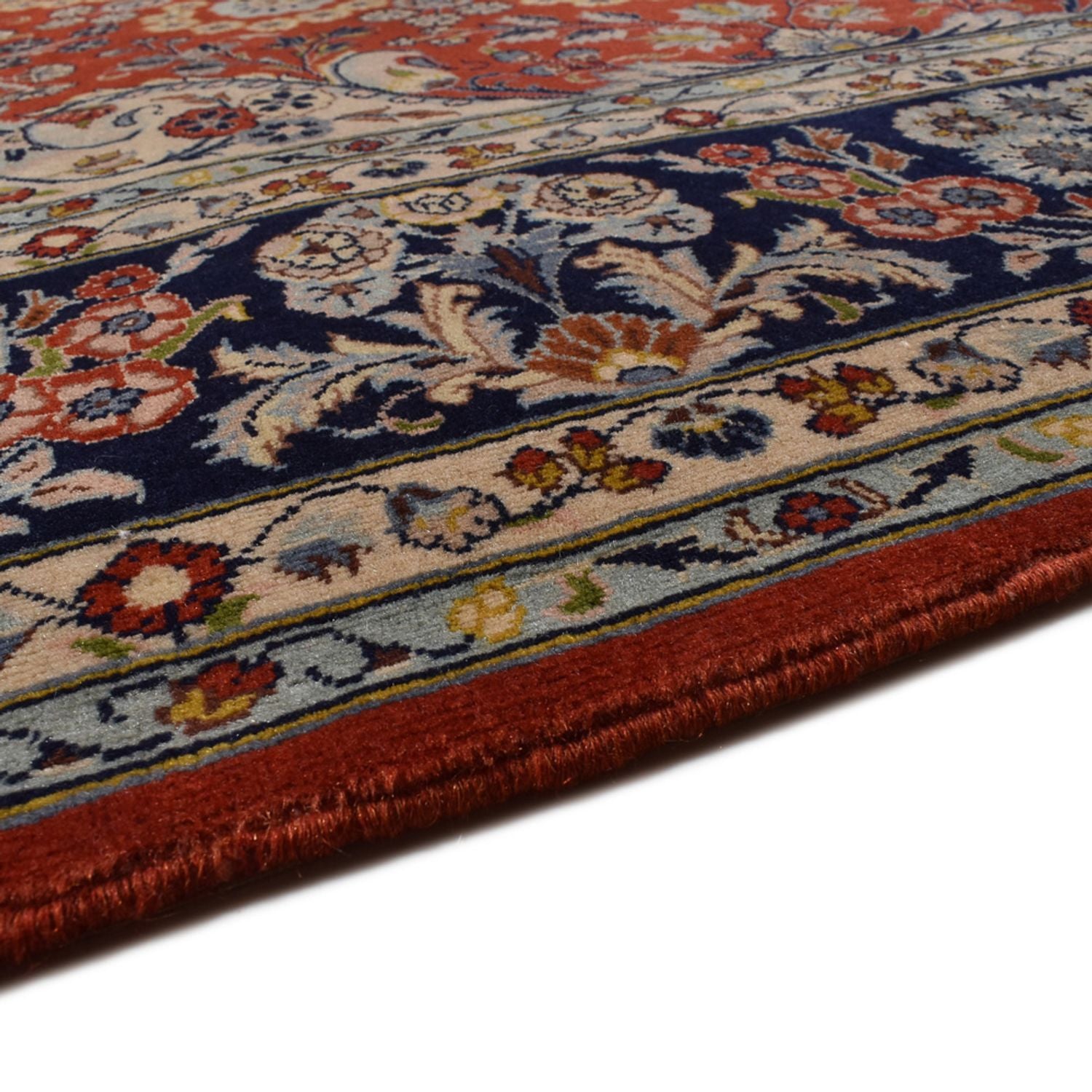 Alfombra persa - Keshan - 288 x 208 cm - rojo oscuro