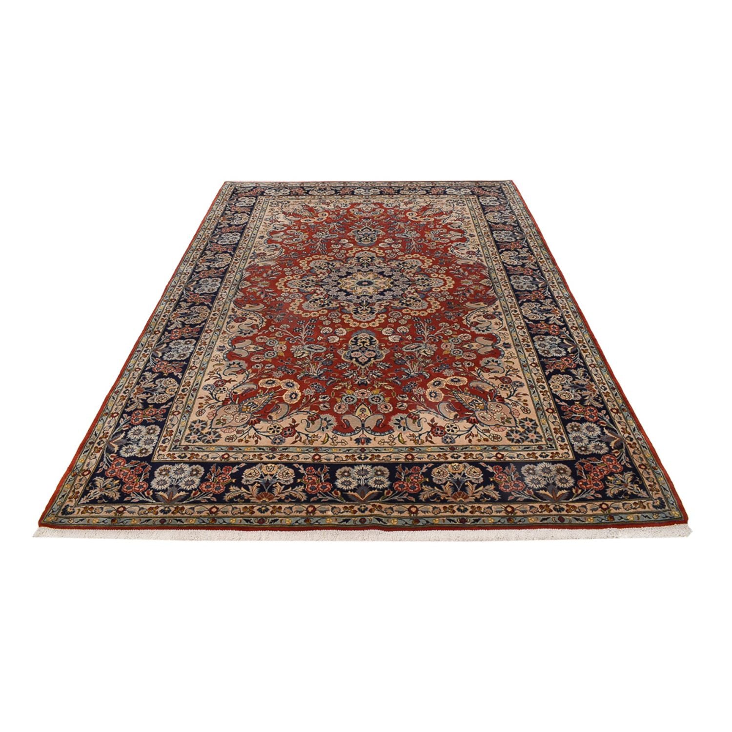 Alfombra persa - Keshan - 288 x 208 cm - rojo oscuro