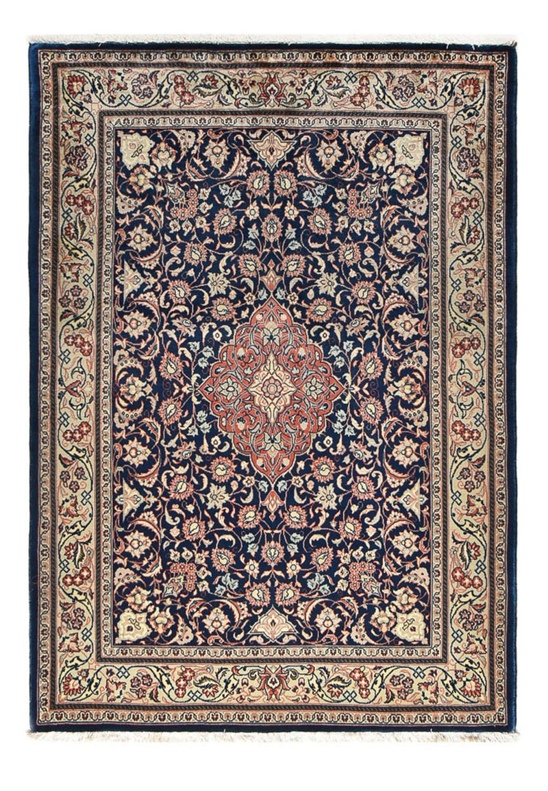 Alfombra persa - Clásica - 208 x 145 cm - azul oscuro