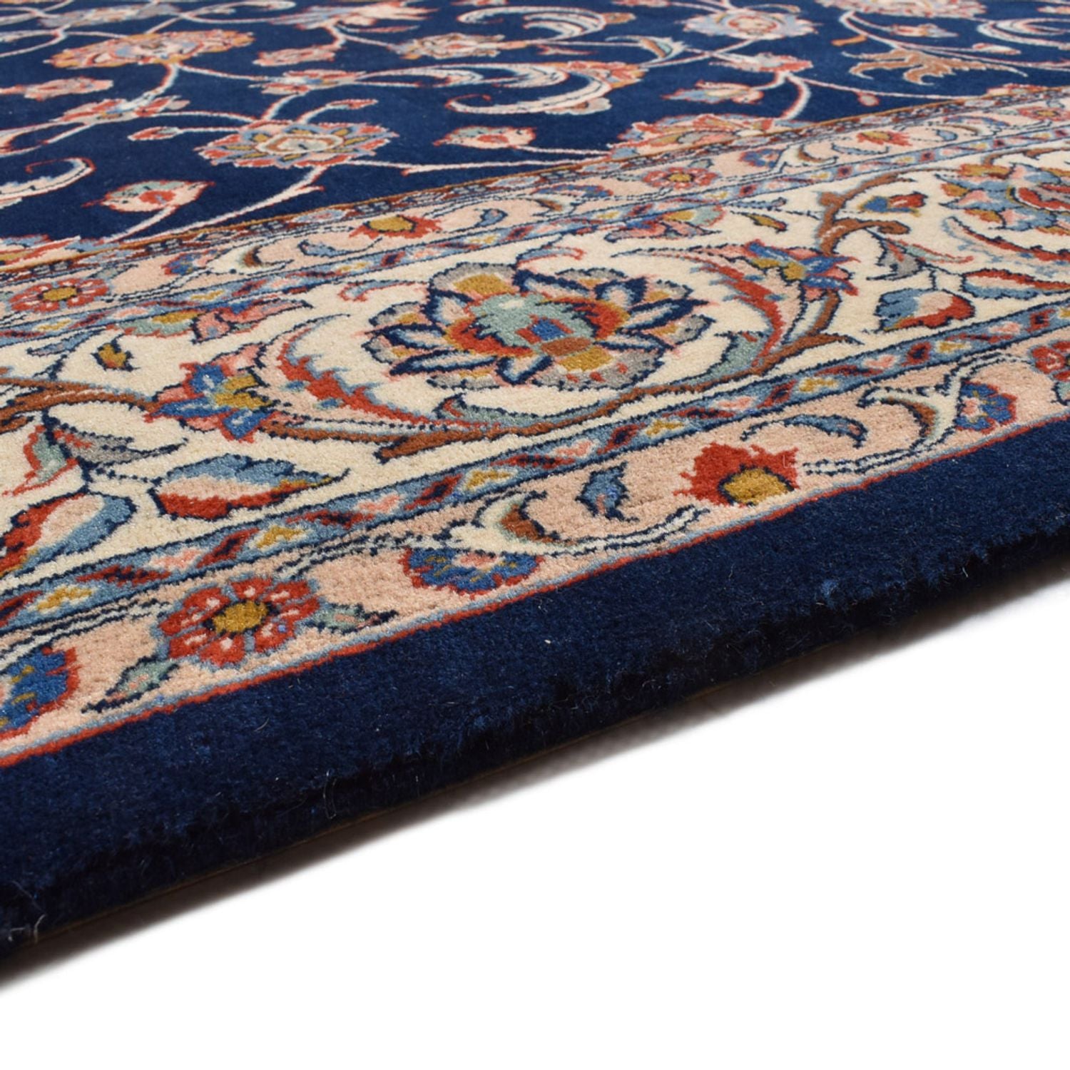 Alfombra persa - Real - 316 x 218 cm - azul oscuro