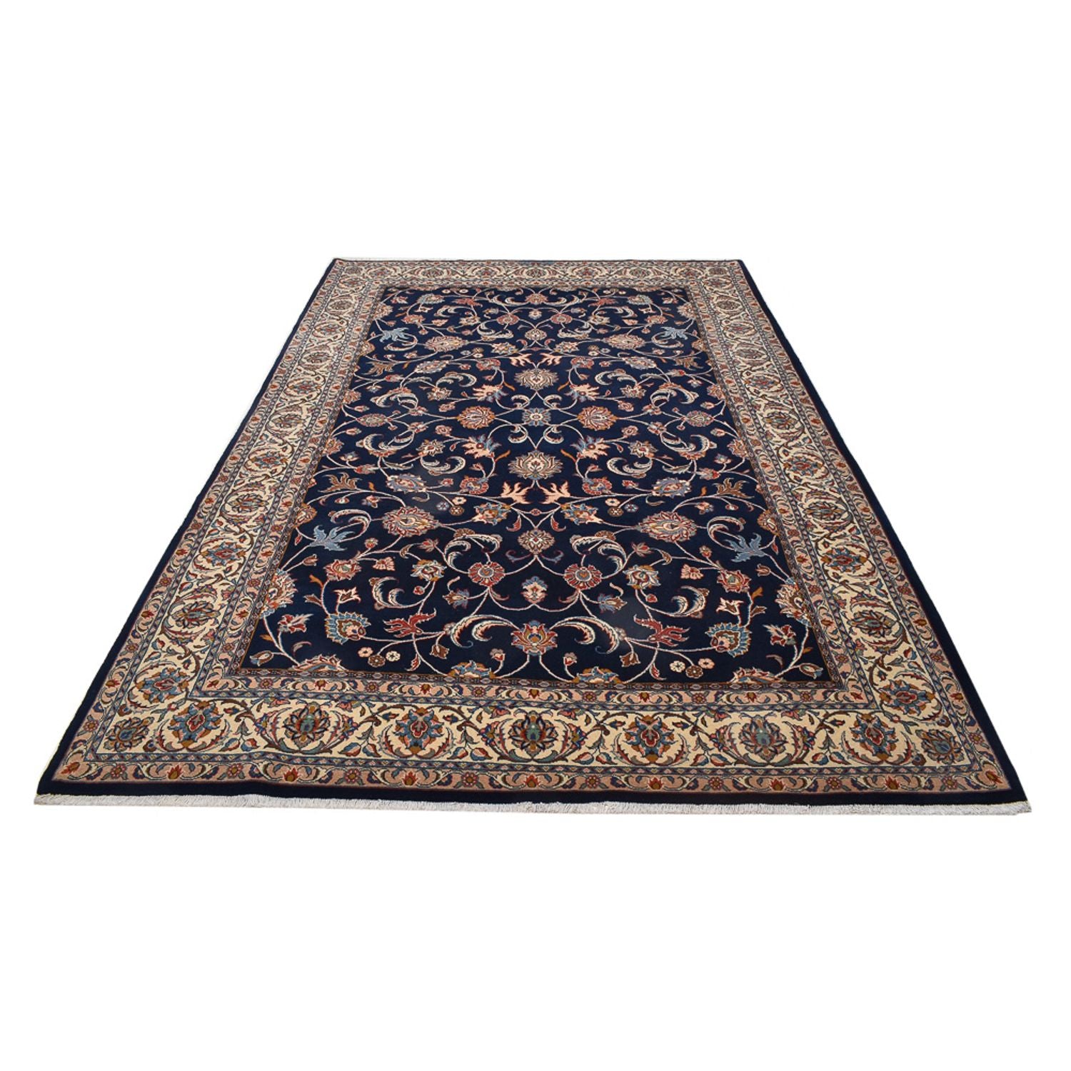 Alfombra persa - Real - 316 x 218 cm - azul oscuro