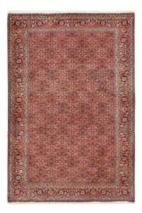 Alfombra persa - Bidjar - 195 x 132 cm - rojo oscuro