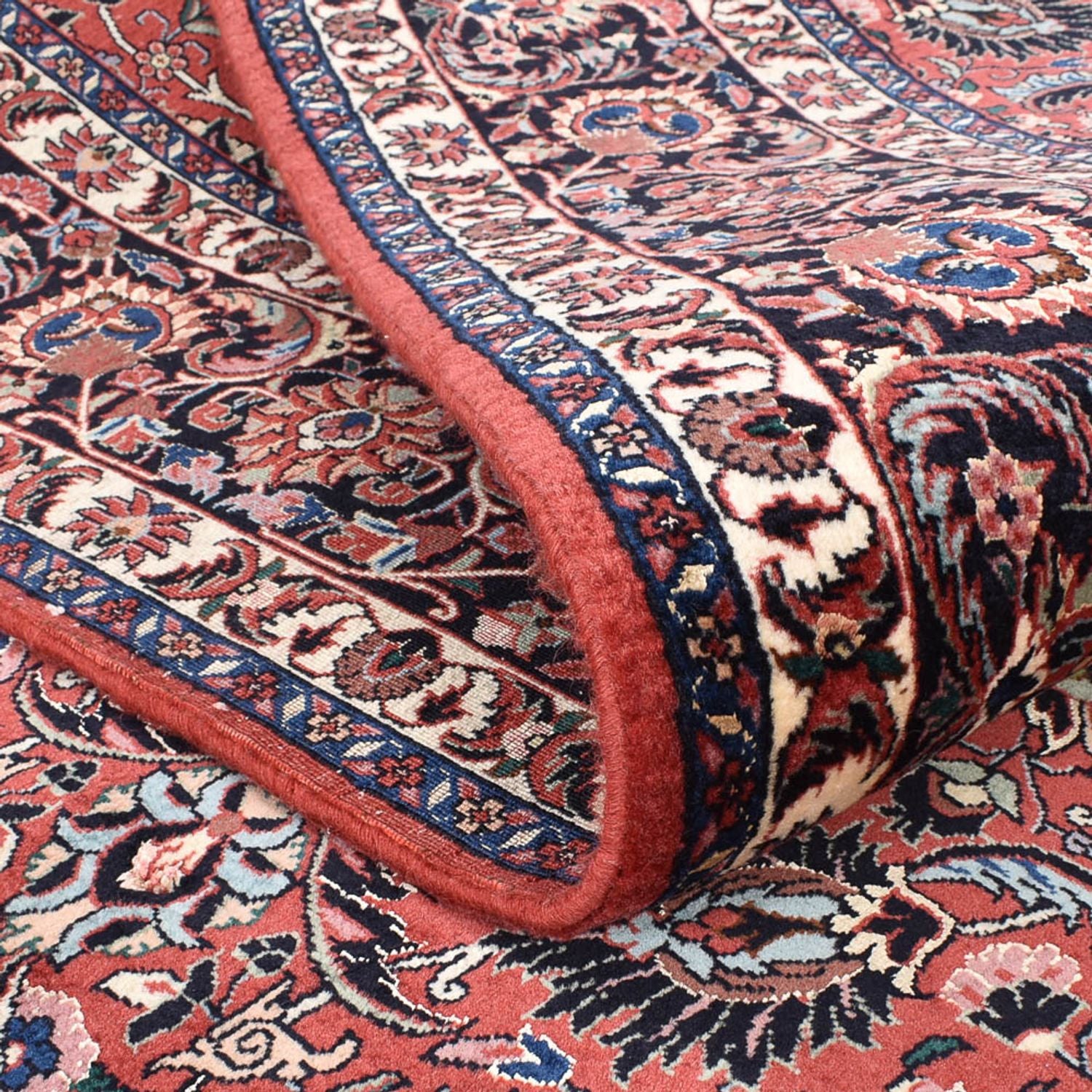 Alfombra persa - Bidjar - 303 x 205 cm - rojo