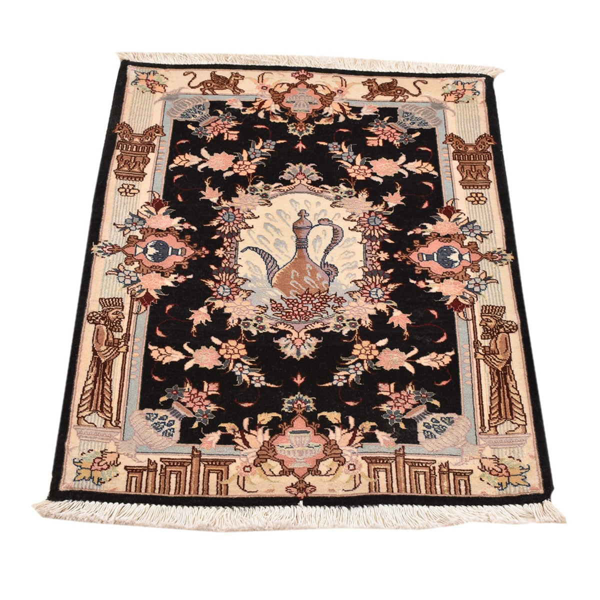 Alfombra Persa - Tabriz - Real - 90 x 60 cm - multicolor