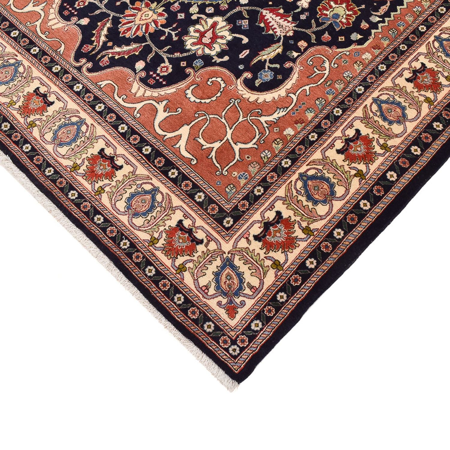 Alfombra Gabbeh - Persa Kashkuli - 240 x 178 cm - azul oscuro