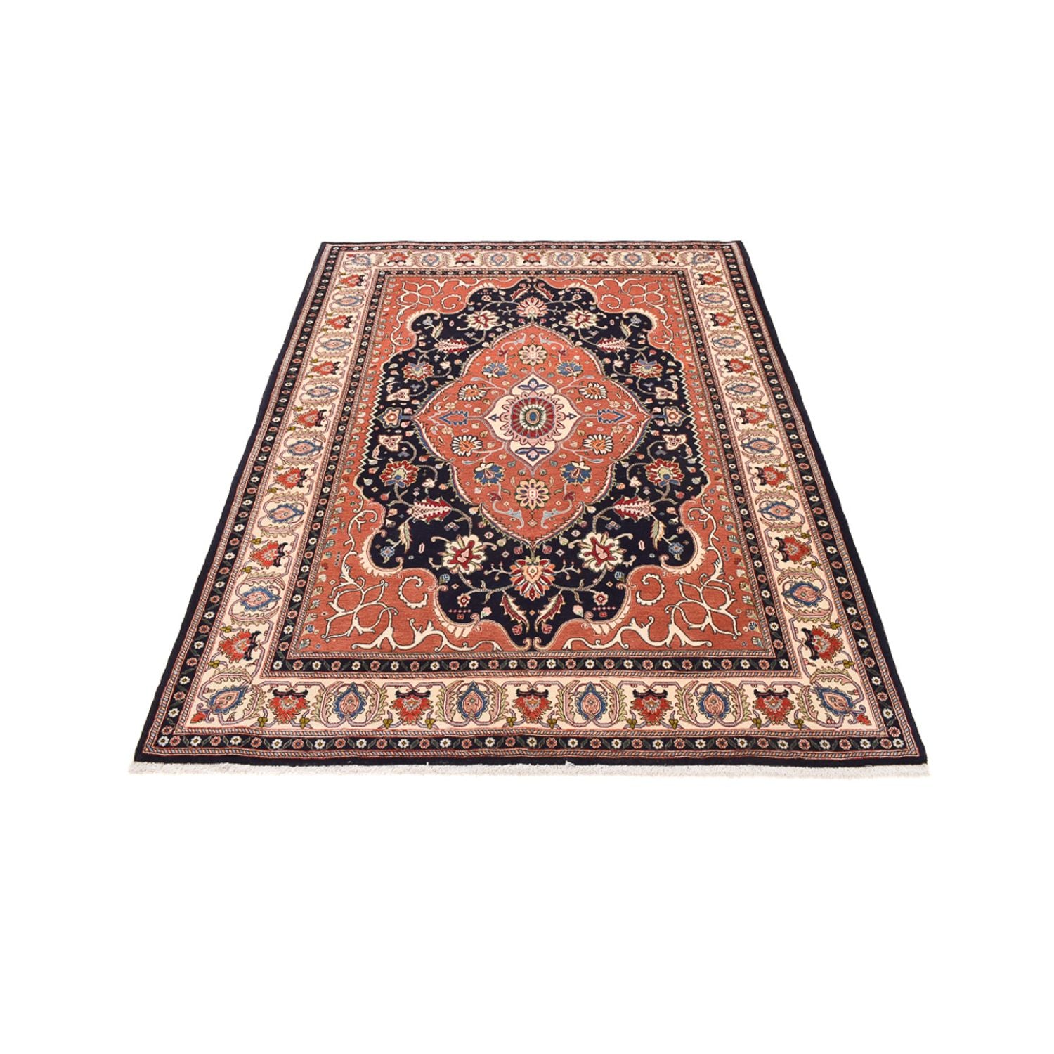 Alfombra Gabbeh - Persa Kashkuli - 240 x 178 cm - azul oscuro
