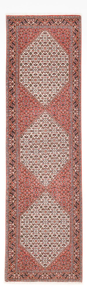 Alfombra de pasillo Alfombra persa - Bidjar - 297 x 85 cm - óxido