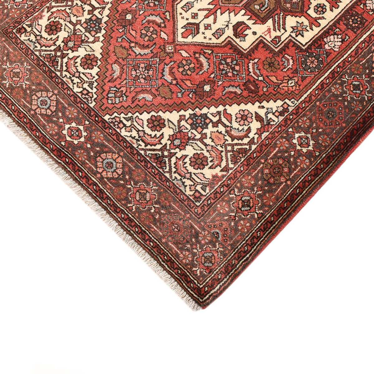 Alfombra persa - Bidjar - 138 x 86 cm - rojo claro