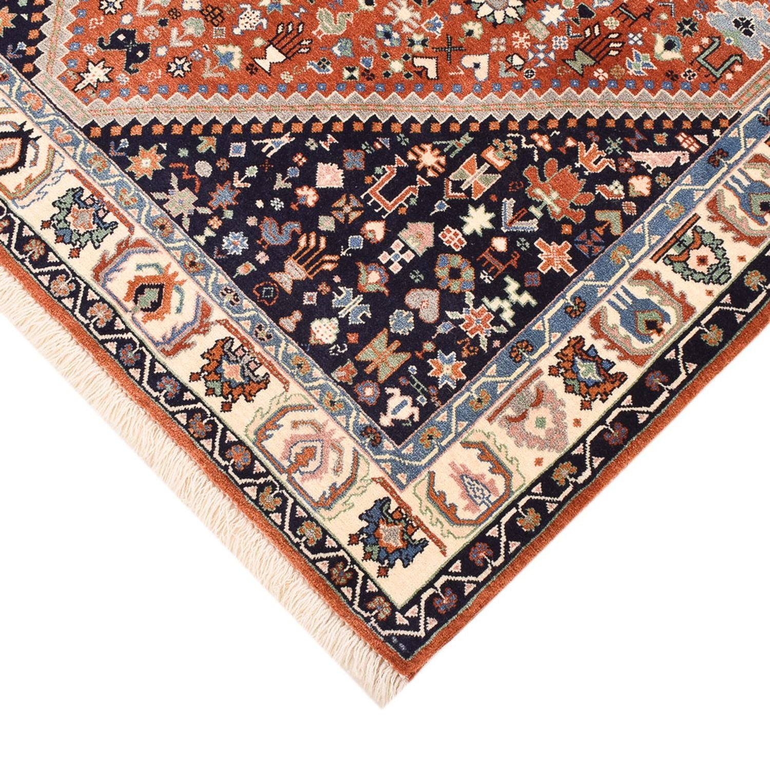 Alfombra Gabbeh - Persa Kashkuli - 162 x 116 cm - óxido