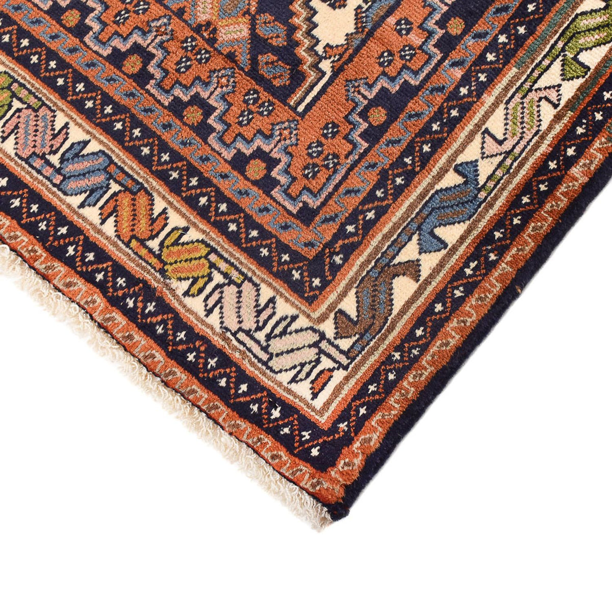 Alfombra persa - Nómada - 209 x 147 cm - multicolor