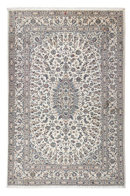 Alfombra persa - Keshan - 323 x 216 cm - gris claro
