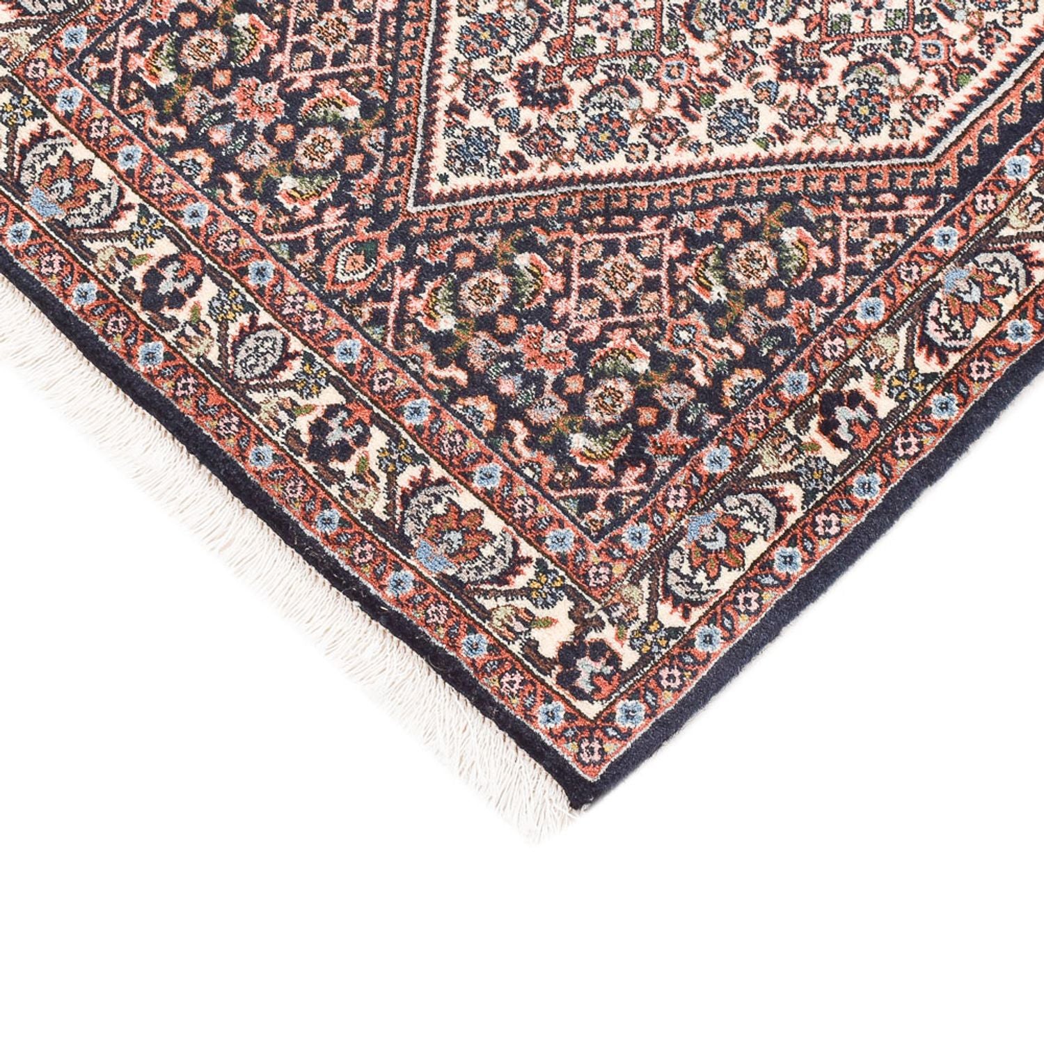 Alfombra de pasillo Alfombra persa - Bidjar - 247 x 55 cm - óxido