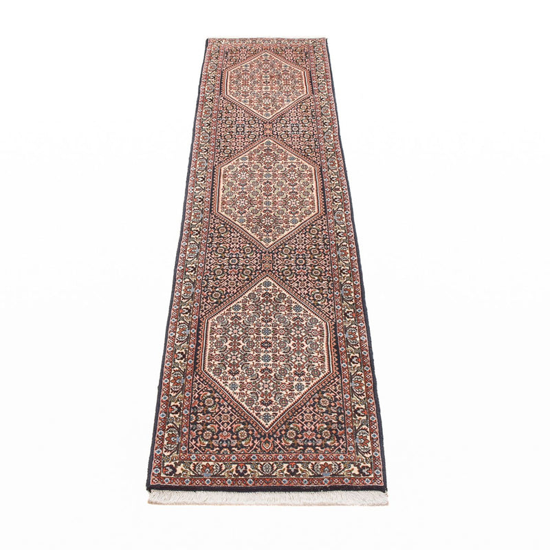 Alfombra de pasillo Alfombra persa - Bidjar - 247 x 55 cm - óxido