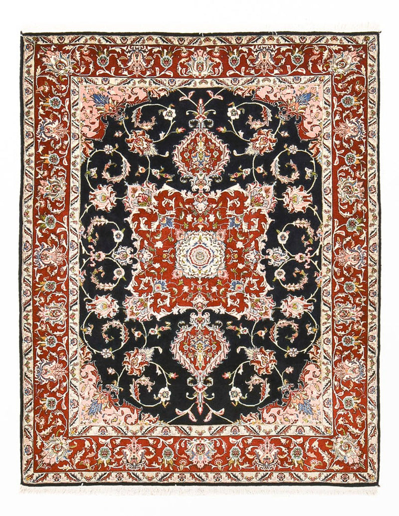 Alfombra persa - Ghom - 180 x 140 cm - azul oscuro