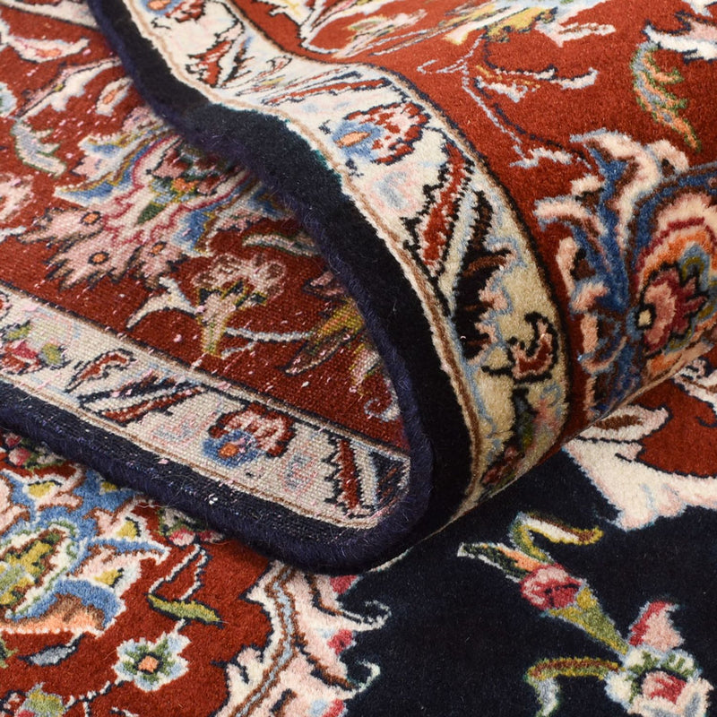 Alfombra persa - Ghom - 180 x 140 cm - azul oscuro
