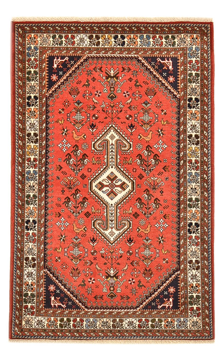 Alfombra persa - Nómada - 150 x 100 cm - rojo