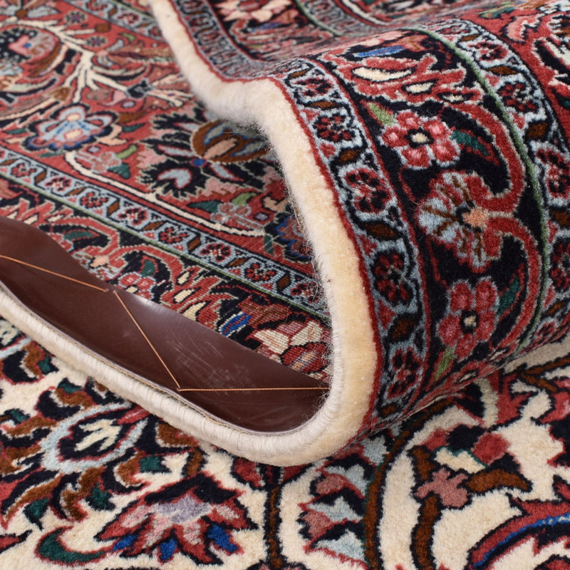 Alfombra persa - Bidjar - 400 x 302 cm - rojo burdeos