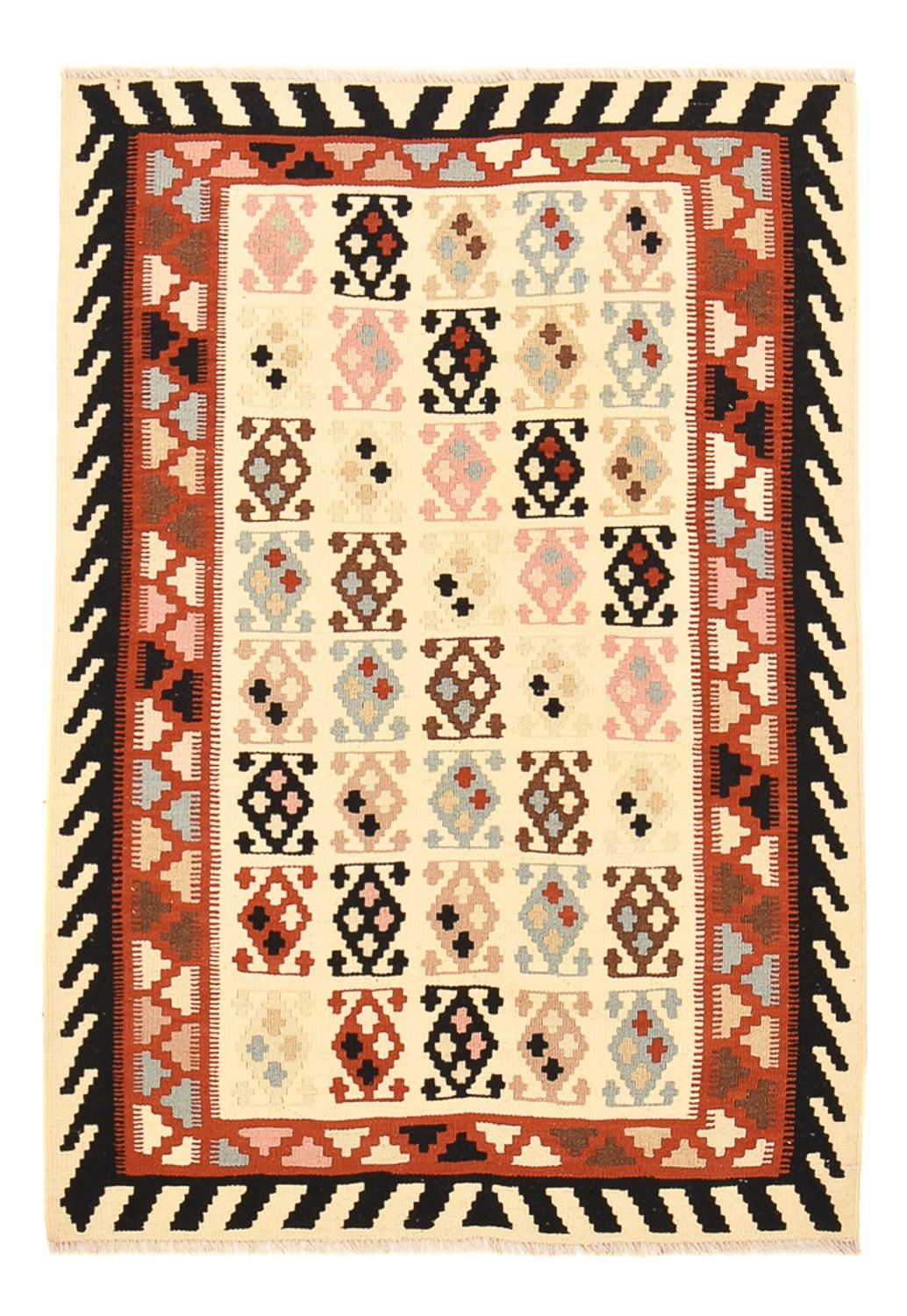 Alfombra Kelim - Oriental - 150 x 105 cm - beige