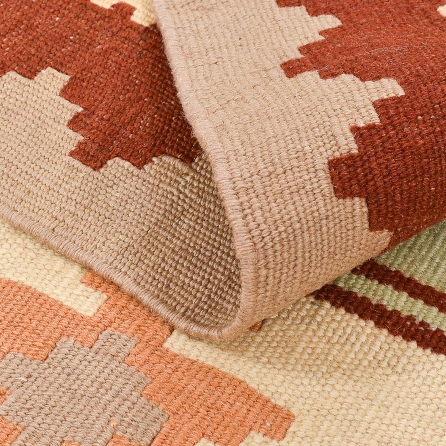 Alfombra Kelim - Oriental - 147 x 96 cm - beige