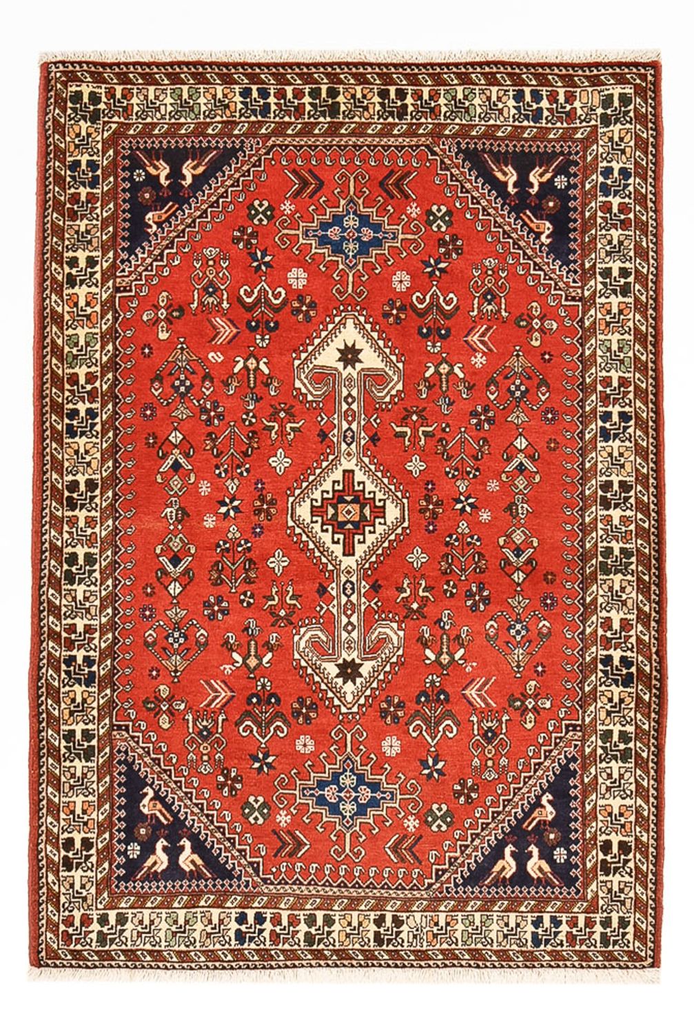 Alfombra persa - Nómada - 150 x 104 cm - rojo