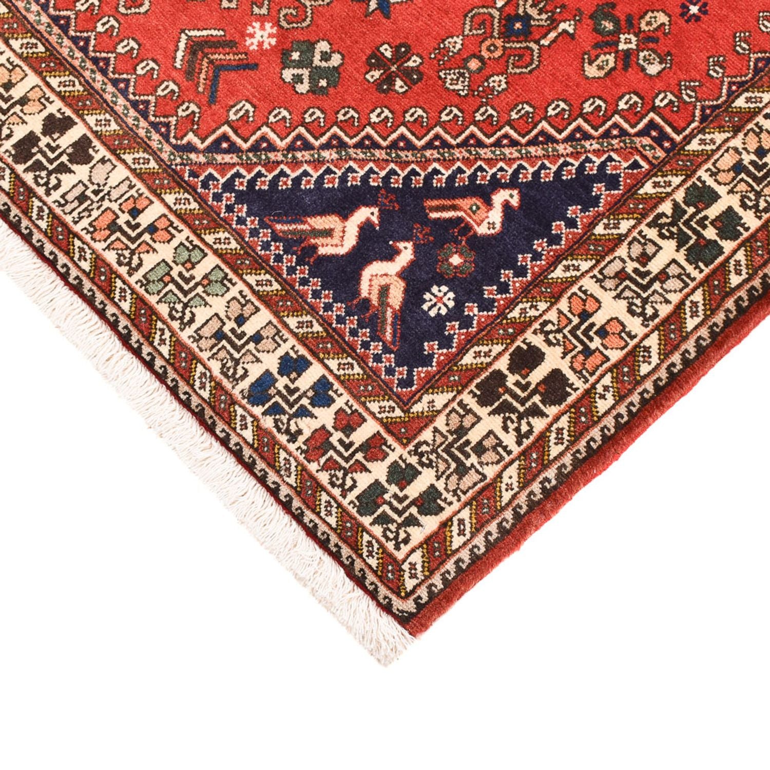 Alfombra persa - Nómada - 150 x 104 cm - rojo