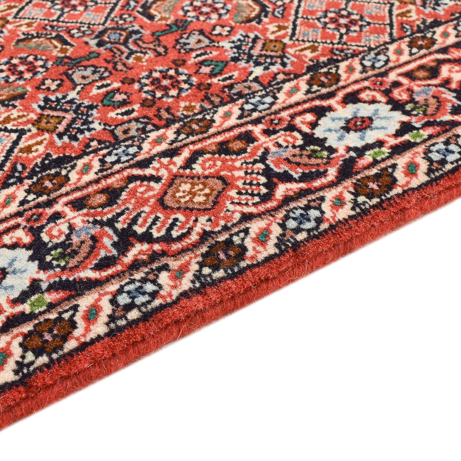 Alfombra de pasillo Alfombra persa - Bidjar - 308 x 77 cm - óxido