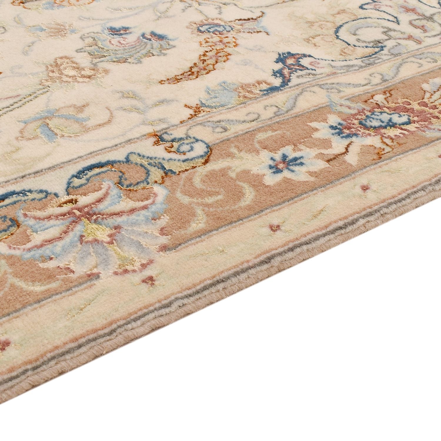 Alfombra de pasillo Alfombra Persa - Tabriz - Real - 370 x 87 cm - beige