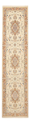 Alfombra de pasillo Alfombra Persa - Tabriz - Real - 372 x 87 cm - beige