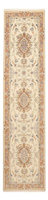 Alfombra de pasillo Alfombra Persa - Tabriz - Real - 372 x 87 cm - beige