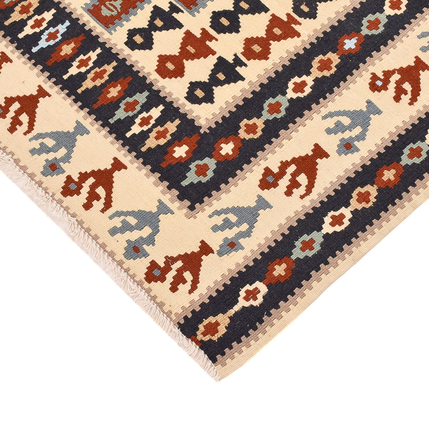 Alfombra Kelim - Oriental - 145 x 111 cm - multicolor