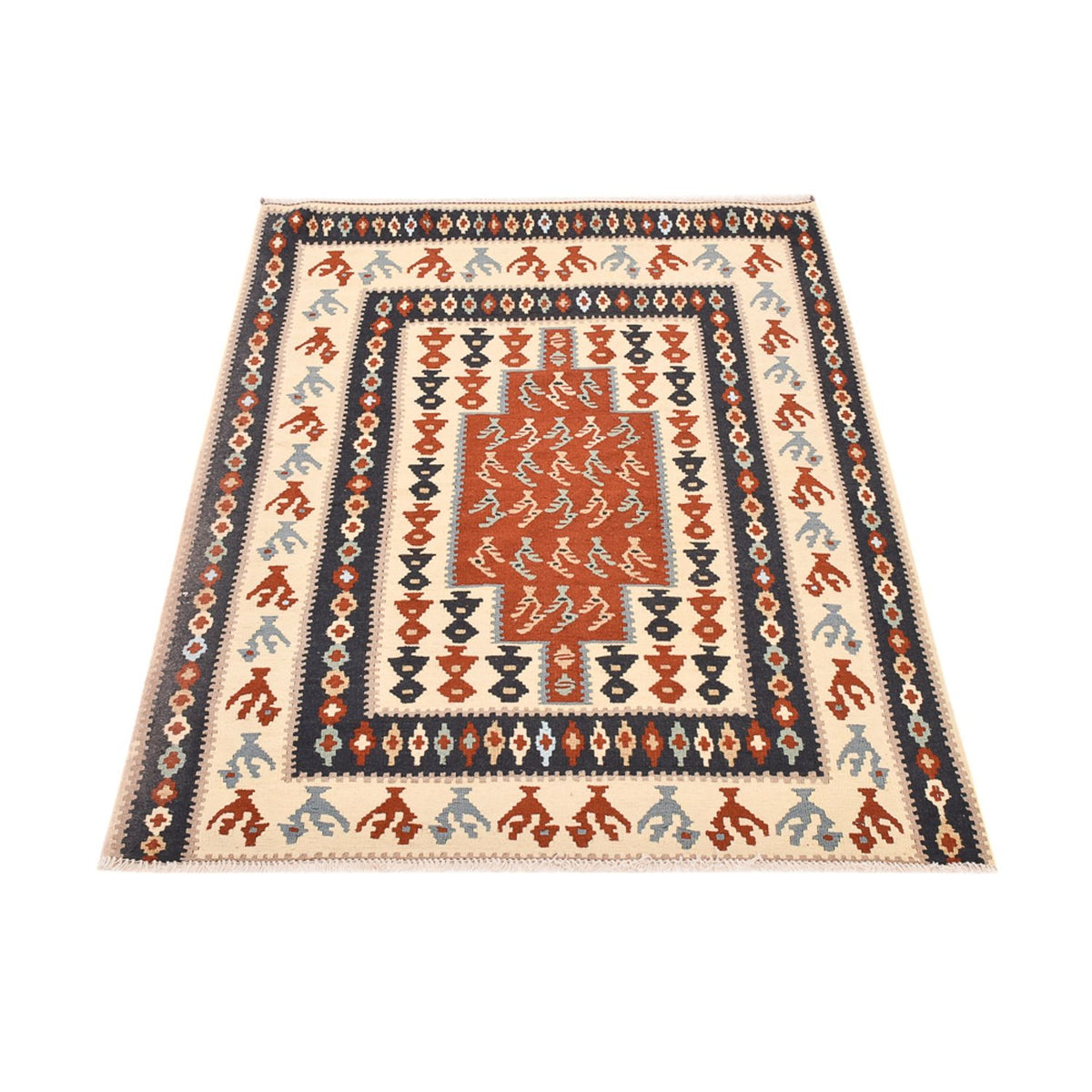Alfombra Kelim - Oriental - 145 x 111 cm - multicolor