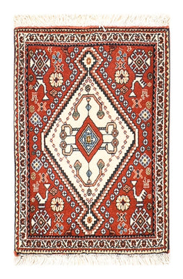 Alfombra Gabbeh - Persa Kashkuli - 60 x 35 cm - rojo