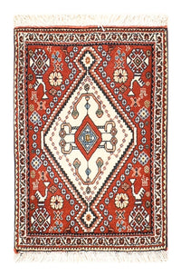 Alfombra Gabbeh - Persa Kashkuli - 60 x 35 cm - rojo