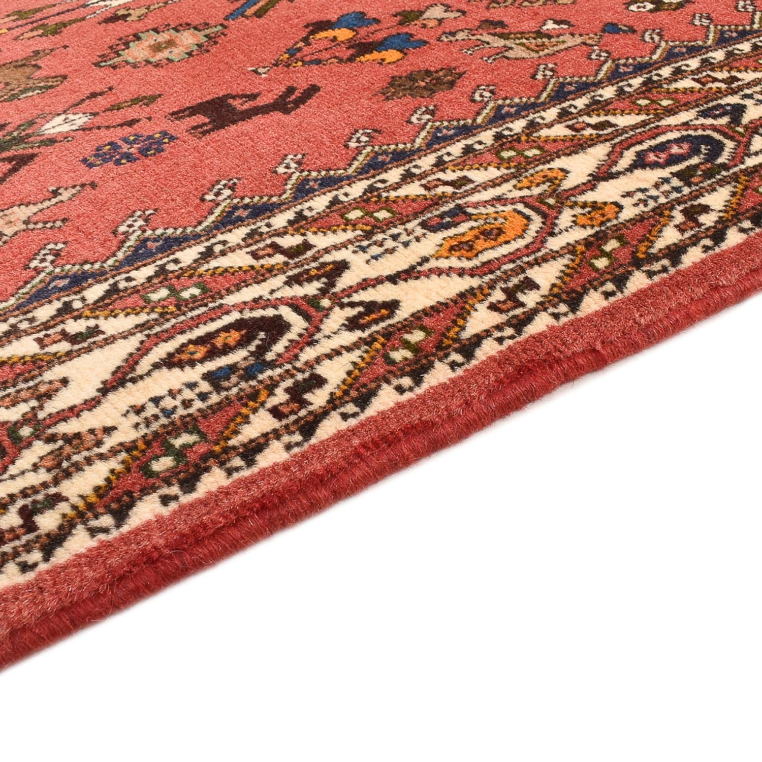 Alfombra persa - Nómada - 205 x 140 cm - rojo