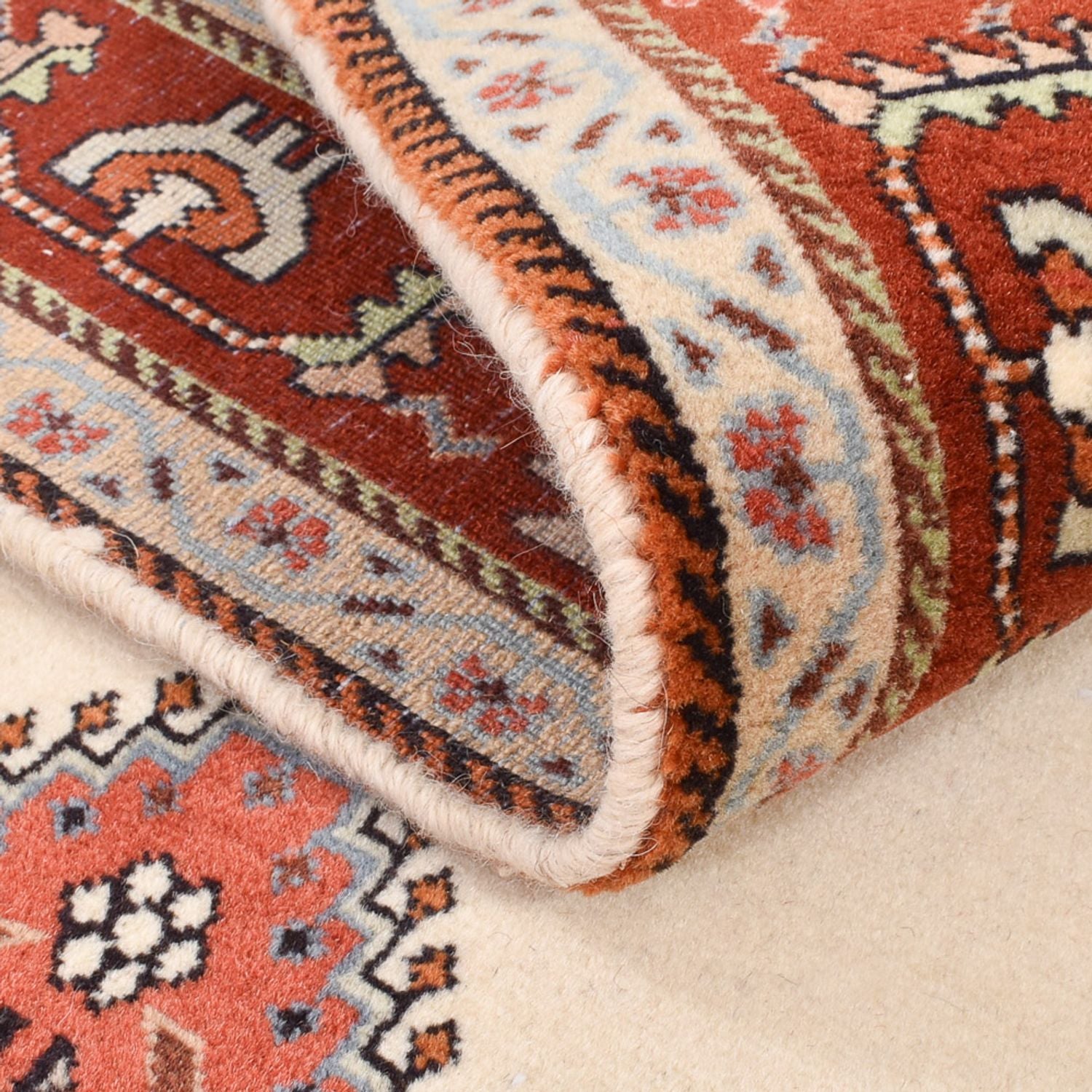 Alfombra persa - Nómada - 237 x 150 cm - multicolor