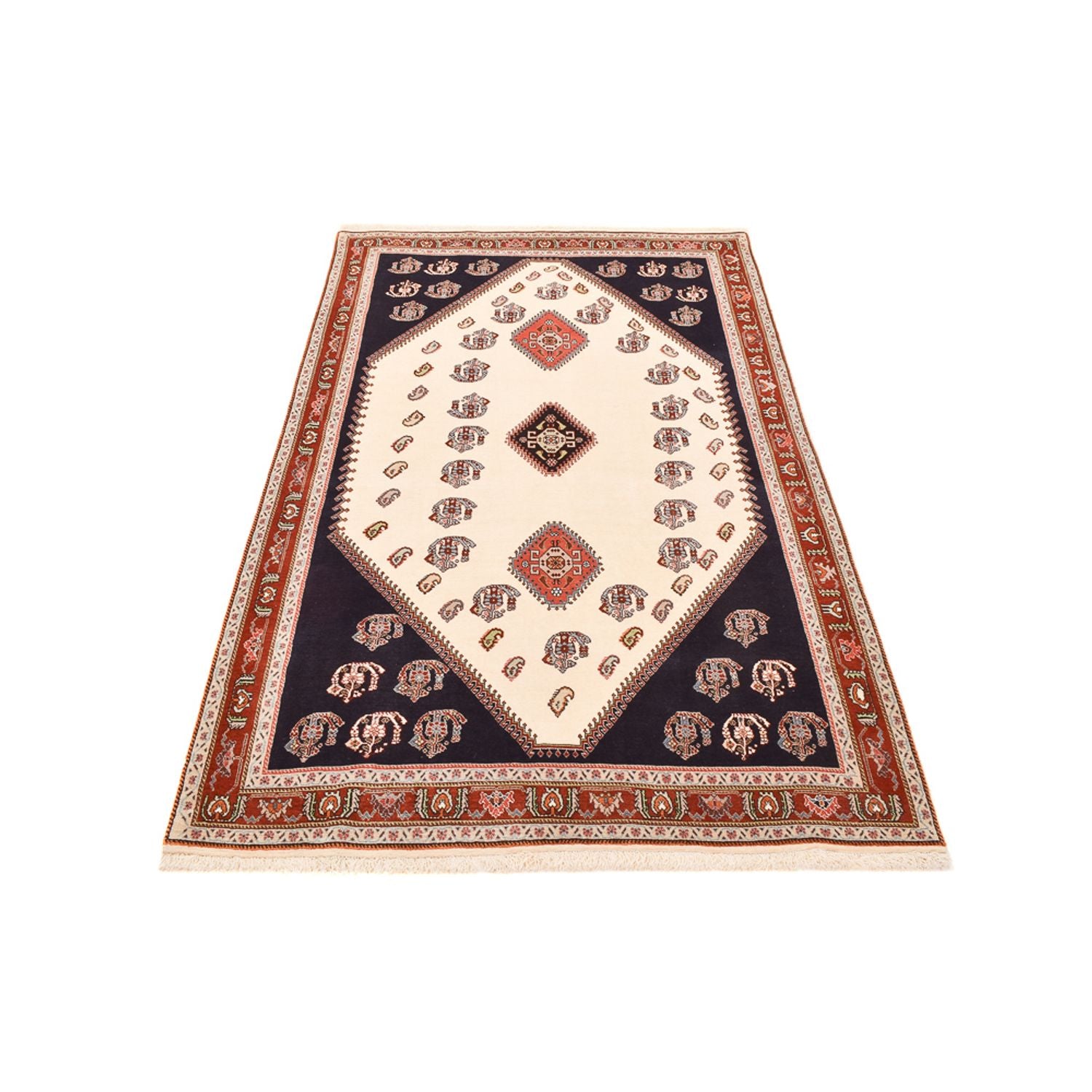 Alfombra persa - Nómada - 237 x 150 cm - multicolor
