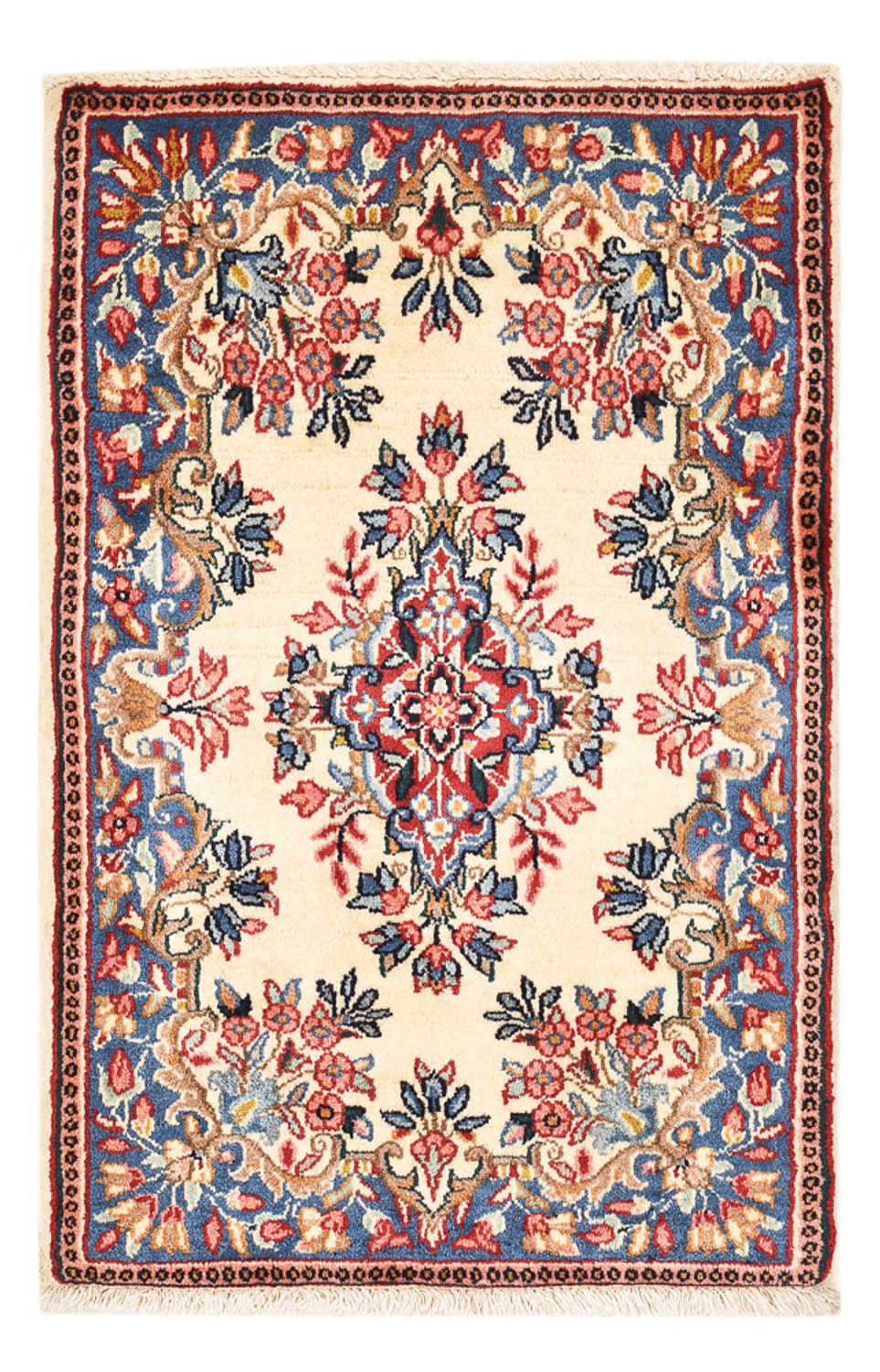 Alfombra persa - Real - 86 x 60 cm - multicolor