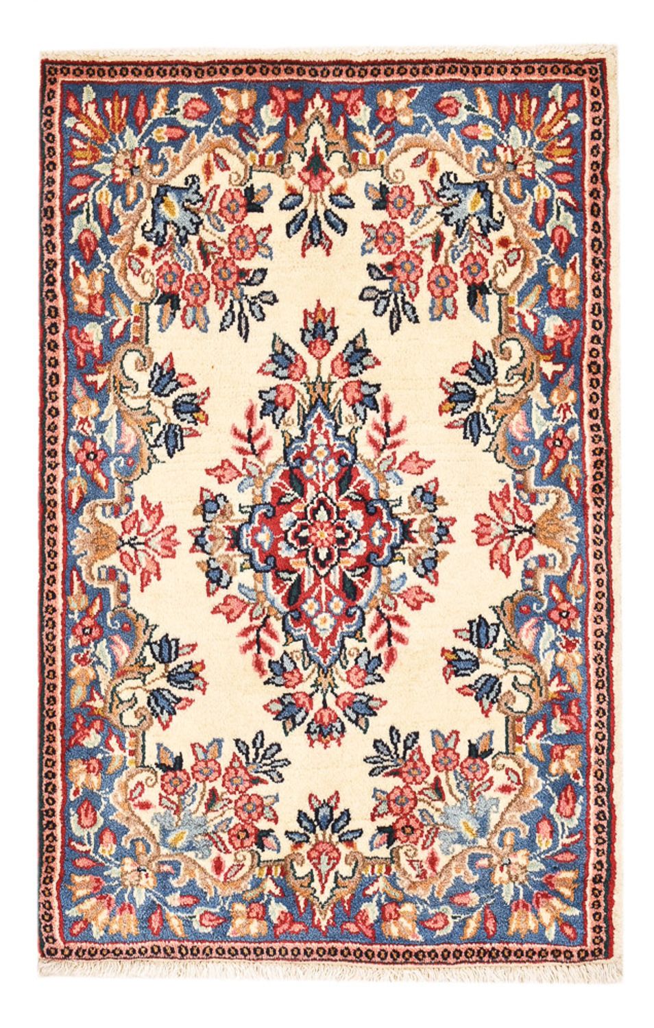 Alfombra persa - Real - 89 x 59 cm - multicolor