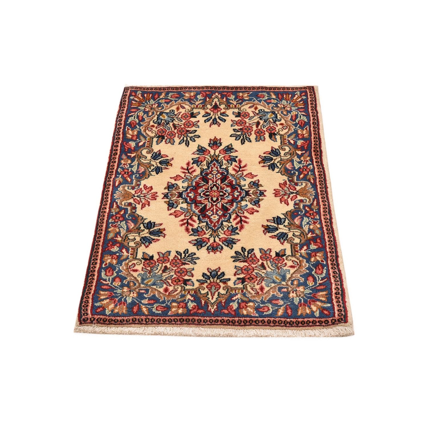 Alfombra persa - Real - 89 x 59 cm - multicolor