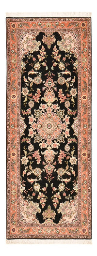Alfombra de pasillo Alfombra Persa - Tabriz - Prima - 210 x 80 cm - azul oscuro