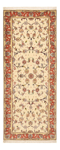 Alfombra de pasillo Alfombra Persa - Tabriz - Prima - 205 x 81 cm - beige