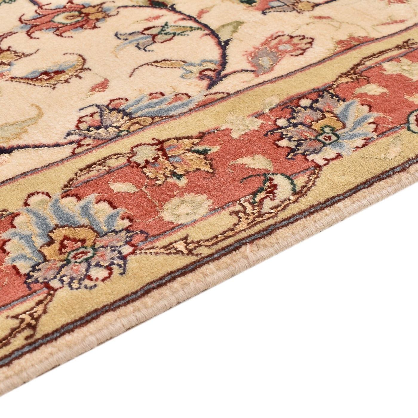 Alfombra de pasillo Alfombra Persa - Tabriz - Prima - 205 x 81 cm - beige