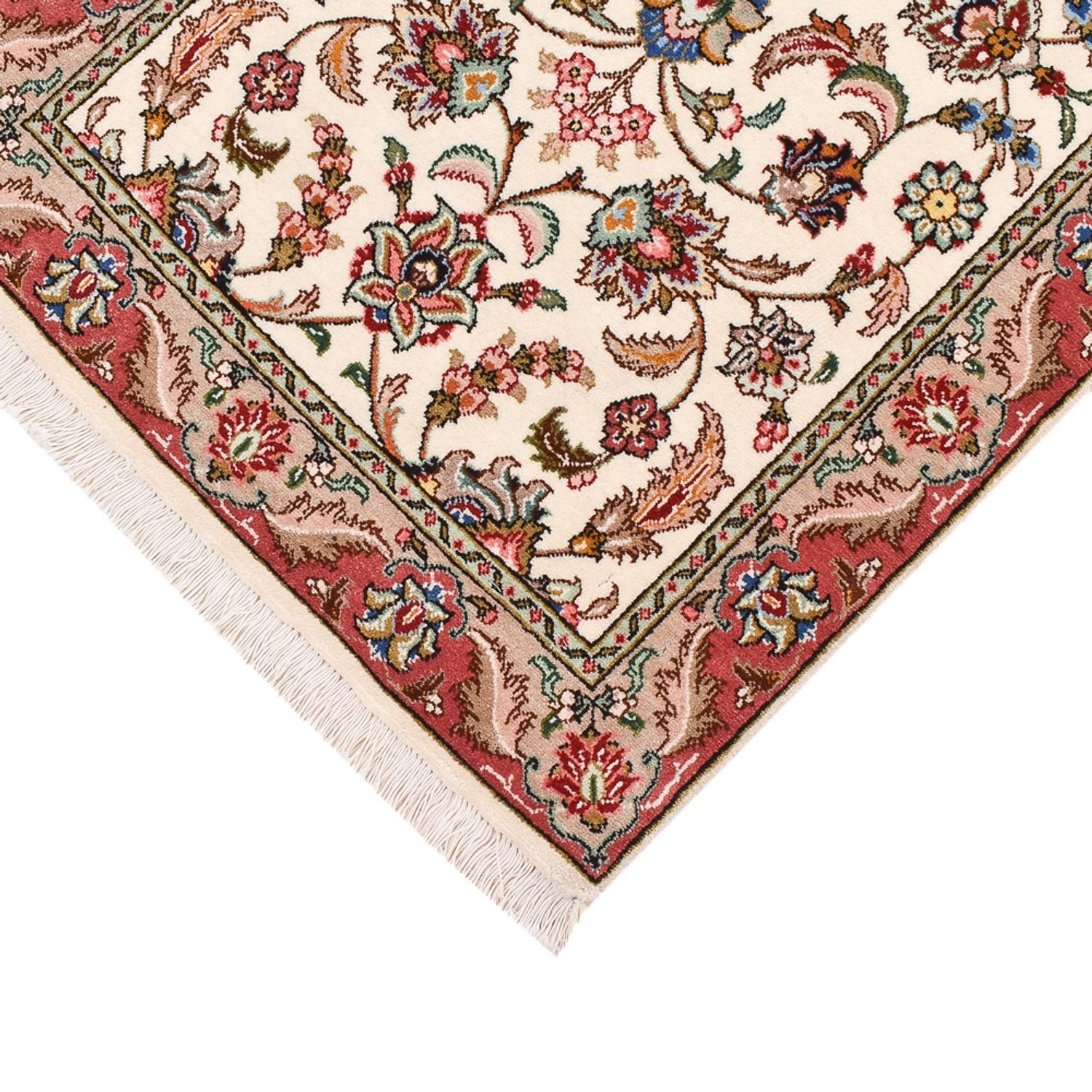 Alfombra de pasillo Alfombra Persa - Tabriz - Real - 301 x 68 cm - beige