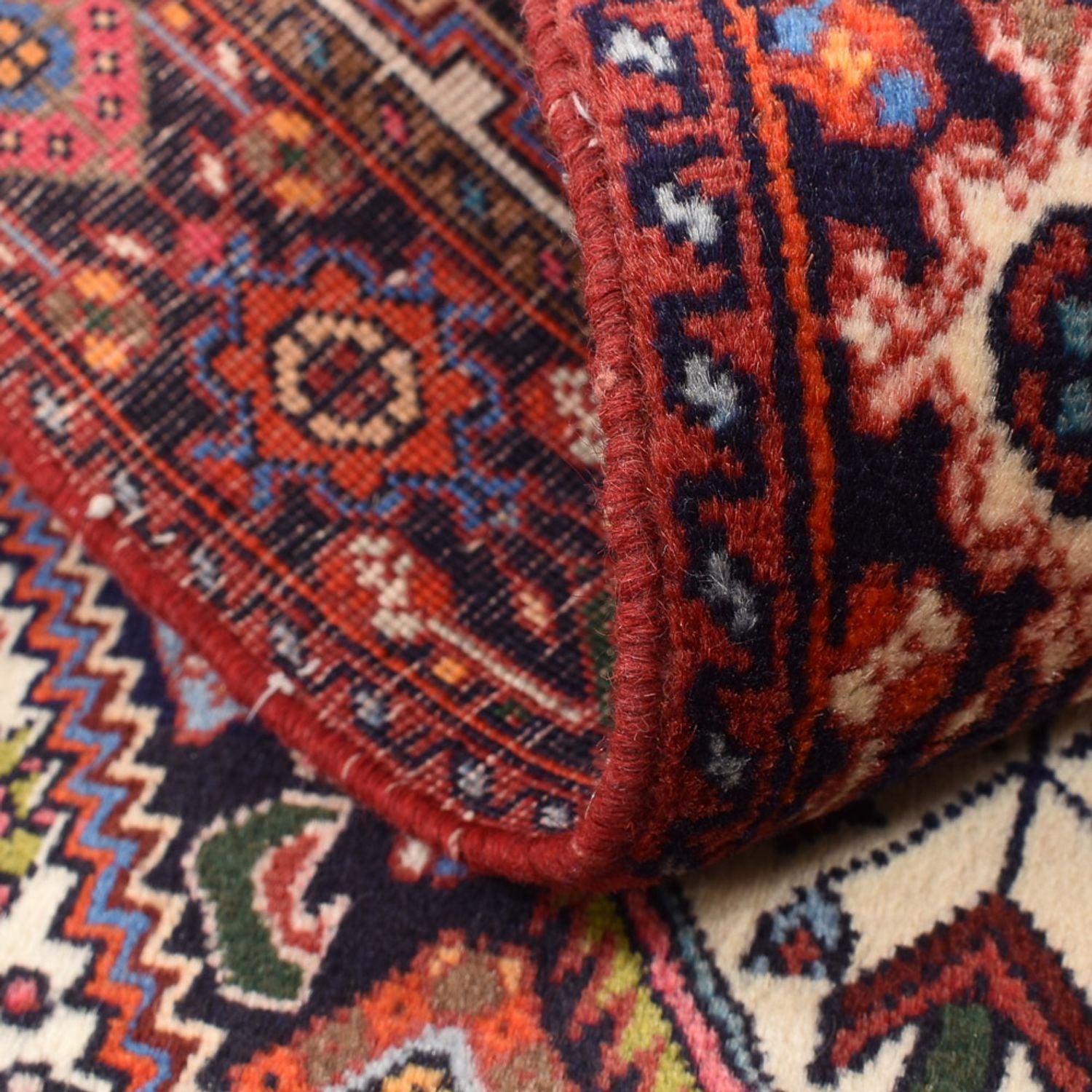 Alfombra persa - Nómada - 125 x 76 cm - multicolor