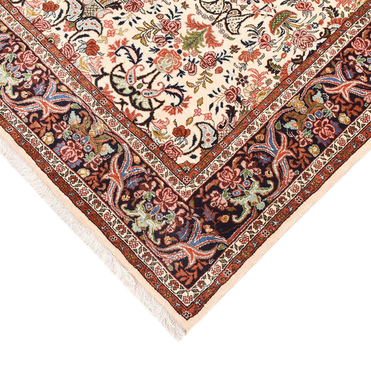 Alfombra persa - Bidjar - 227 x 141 cm - beige oscuro