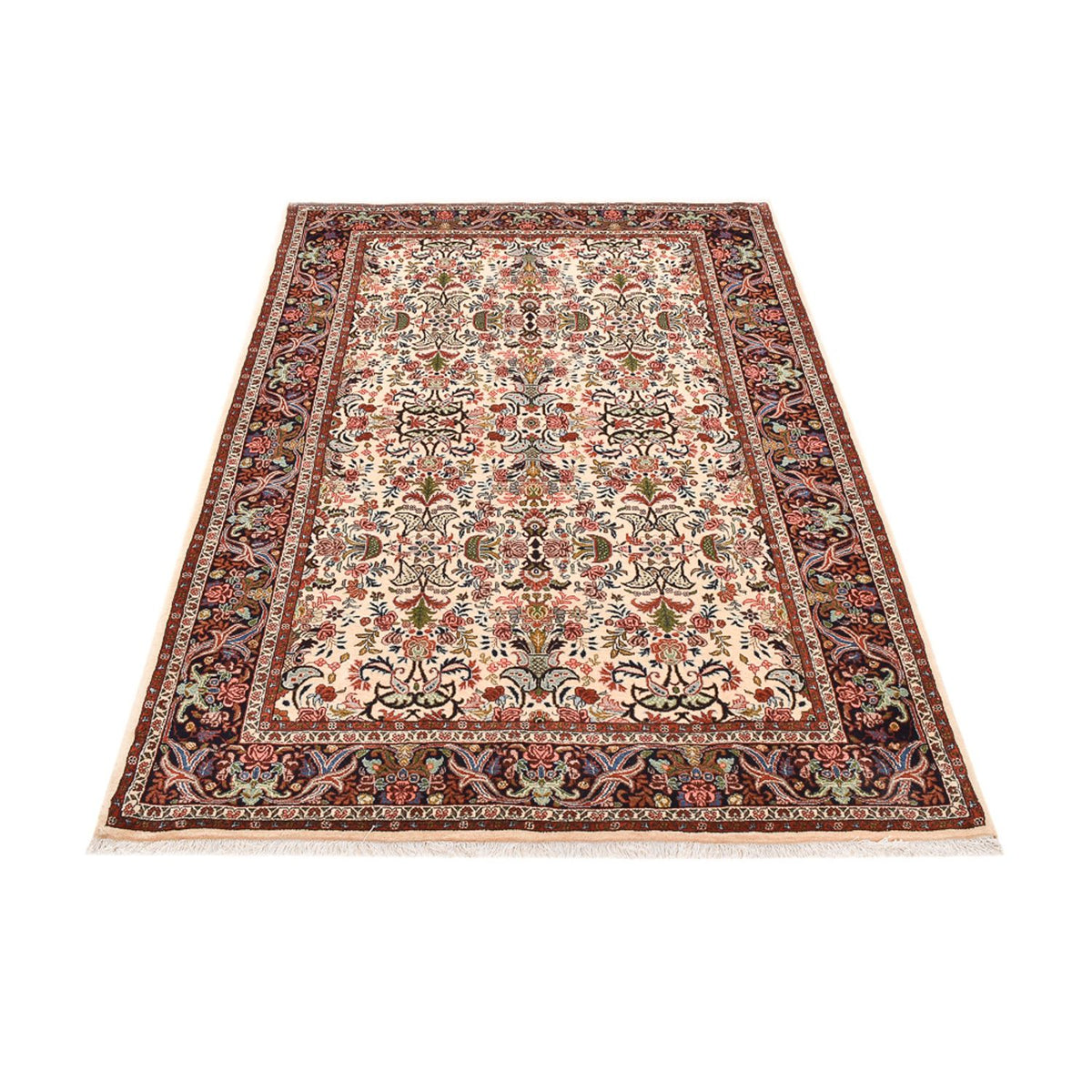 Alfombra persa - Bidjar - 227 x 141 cm - beige oscuro