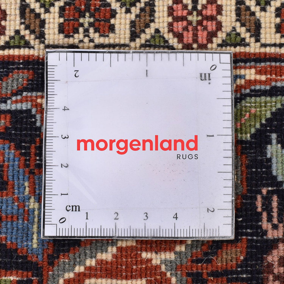 Alfombra persa - Bidjar - 227 x 141 cm - beige oscuro