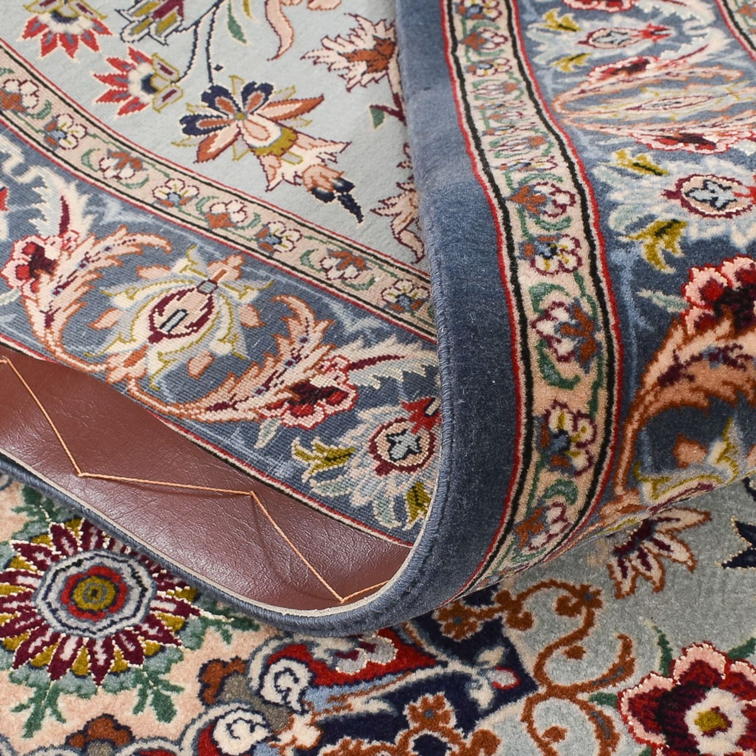 Alfombra de pasillo Alfombra Persa - Isfahan - Prima - 313 x 83 cm - óxido