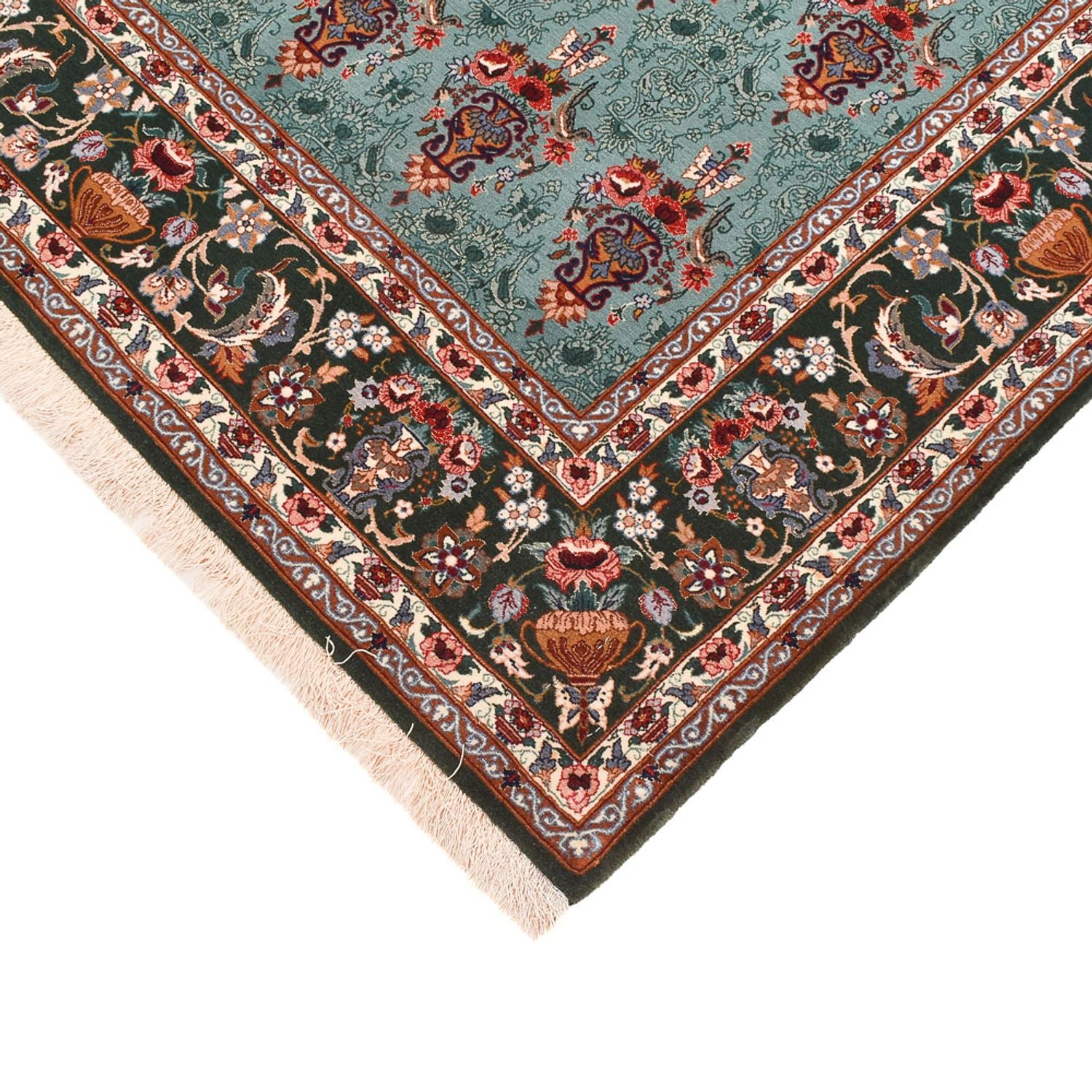 Alfombra Persa - Isfahan - Prima - 193 x 130 cm - turquesa