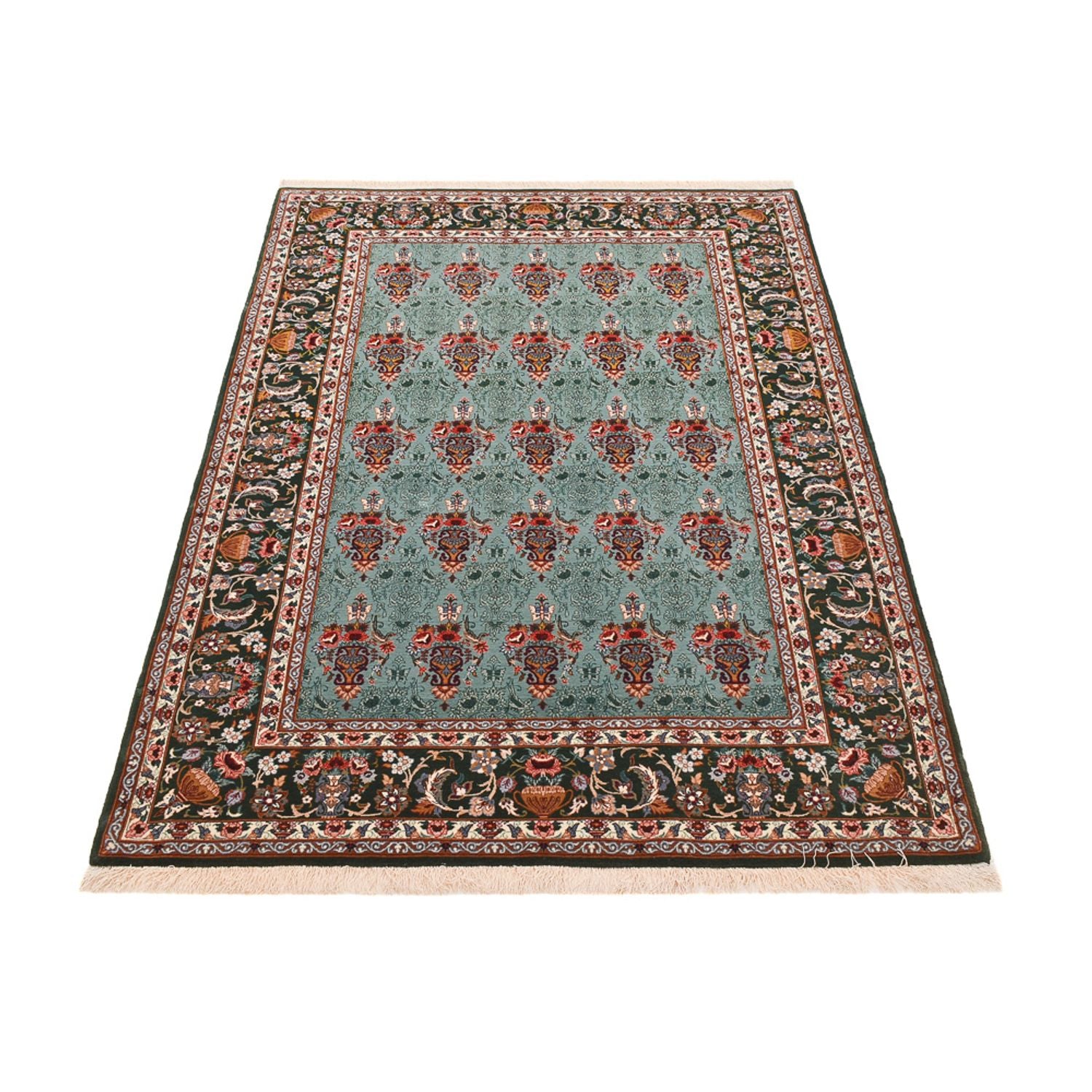 Alfombra Persa - Isfahan - Prima - 193 x 130 cm - turquesa